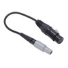 Aviation Headset Adapter 6pin LEMO to 5pin XLR High Density