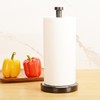 Paper Towel Holder Countertop, Heavy Weighted Black Marble Paper Towels