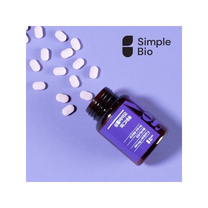 TV특가심플바이오 마그네슘 60정x6병(12개월) TV Special Simple Bio Magnesium 60 Tablets