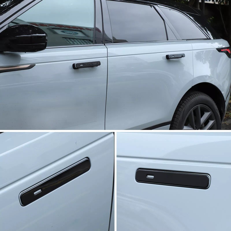 car-king888 ABS Glossy Black Car Door Grab Handle Trim Cover