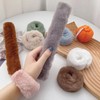 Women's Fur One-Touch Automatic Hair Tie Automatic Fur Hair Tie 2 - Green 2ea