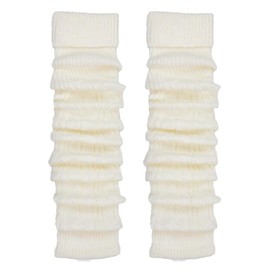 NHPY Leg Warmers, Women's Long Leg Warmers Women Girls Winter Crochet Knitted Leg Warmers Leg Warmers Knee Stockings Overknees, One Size, 1 Pair, bronze