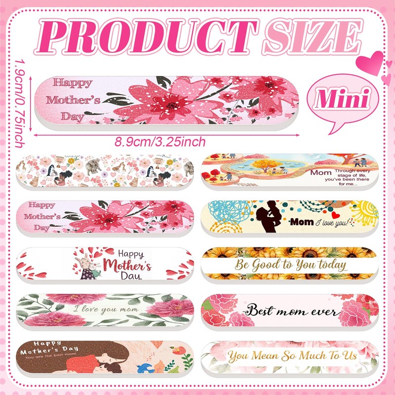 Lanties Christian Nail Files Gifts Bulk, 50 Pcs, Best Mom