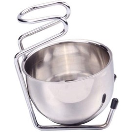 POFET Shaving Bowl and Brush Set Gift Set Badger Hair Shaving Brush Stainless Steel Bowl Shaving Brush Holder Super Shaving Set