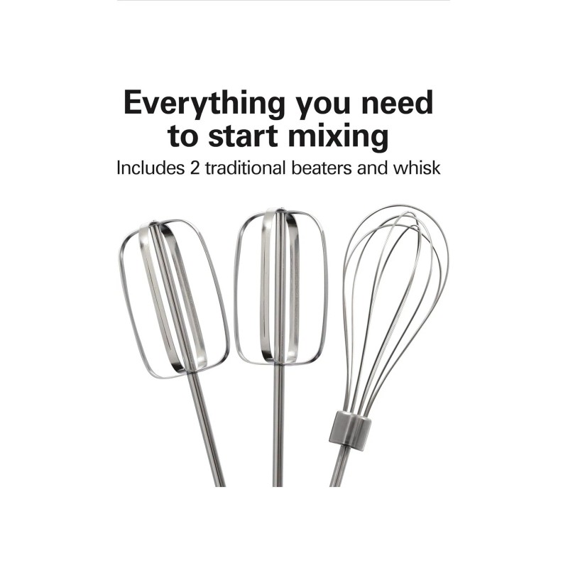 Hamilton Beach 6-Speed Electric Hand Mixer with Whisk And Storage
