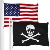 UD_G128 Combo Pack: USA American Flag & Pirate Jolly Roger