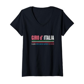 Womens Giro D Italia The World's Most Beautiful Bike Race V-Neck T-Shirt