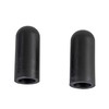 AlveyTech Black Rubber Tips for 5/8" Round Levers on Wheelchair