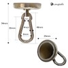 CARA254 Super Strong Magnetic Hook, Carabiner, Strong Magnet, Vertical Load