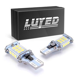 LUYED 2 X 1550 Lumens Extremely Bright Error Free 360-Degree Shine 921 912 W16W 3030 24-EX Chipsets LED Bulbs Used For Backup Reverse Lights, Xenon White