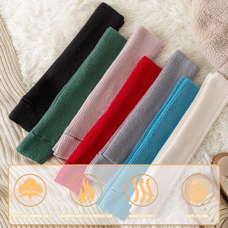 OTKARXUS Leg Warmers for Women,1 Pair Long Knit Leg Warmers,Warm