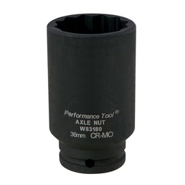 Performance Tool W83180 36mm 12 Point Axle Nut Socket