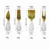 Marble Cheese Knife Set of 4 Gold Marble Handle Butter