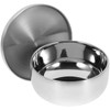 Milisten Stainless Steel Shaving Soap Cream Bowl with Lid Shaving