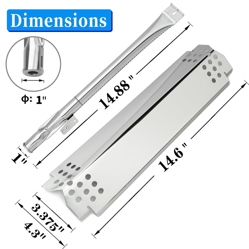 ROCFAN Replacement Parts for Nexgrill 4 Burner 720-0830H 720-0783E, Nexgrill