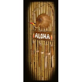 Tikimaster Bamboo Aloha Wind Chime 40 inch - Tropical Relaxation | #dpt5082