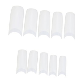 FOMIYES Create Your Own Nail Art Pack Fake Nails Easy Apply Diy Manicure Kits French Style