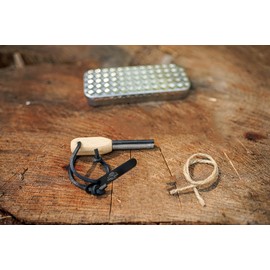 1844 Helko Werk Germany Wilderness Fire Starter Basic Kit - Portable Waterproof Flint Fire Starter and Jute Cord Survival Gear, Compact and Lightweight (Basic KIT) #F1122 Basic