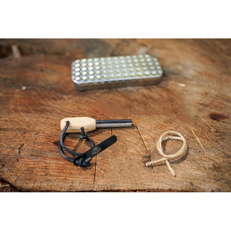 1844 Helko Werk Germany Wilderness Fire Starter Basic Kit -