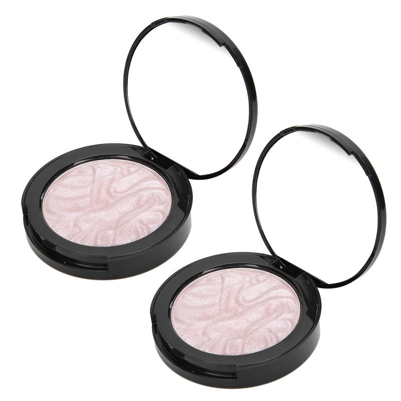2PCS Highlighting Powder Face Natural Brightening Highlight Makeup Cosmetic Blush