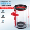 WYWY.Wide Gro?er Staubbeh?lter Ersatz f1r Dyson V10 SV12 Staubsauger Ersatzteile,