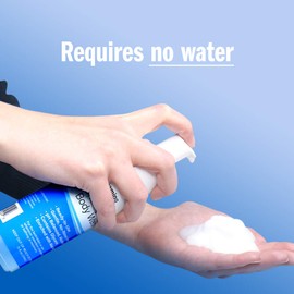 Foaming Rinse Free Shampoo & Body Wash; Case of 6 Bottles = Best Value; Hospital Tested, Gentle No-Rinse Shampoo Formula Leaves Hair Fresh & Clean