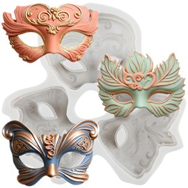Masquerade Mask Polymer Clay Molds Dance Party Mask Silicone Mold