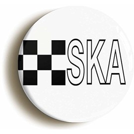 Ozorath SKA BADGE BUTTON PIN (Size is 1inch/25mm diameter) MOD SEVENTIES