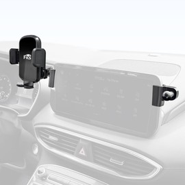 FICS Phone Holder for Hyundai Santa Fe 2021 2022 2023 Upper Trims with Wide Monitor – Custom-Fit Mount for Seamless Display Integration, Interior Accessories for Navigation Use, Stable Driving View
