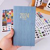 2024 Planner A6 with Sticker, 52 Week Calendar, Weekly Planner,