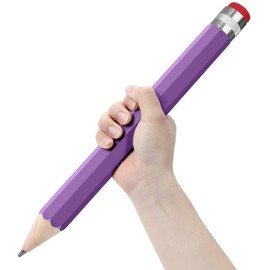 BUSHIBU Giant Pencil, 14 Inch Jumbo Pencils, Funny Big Novelty Pencil for Prop/Gifts/Decor (Light Purple)