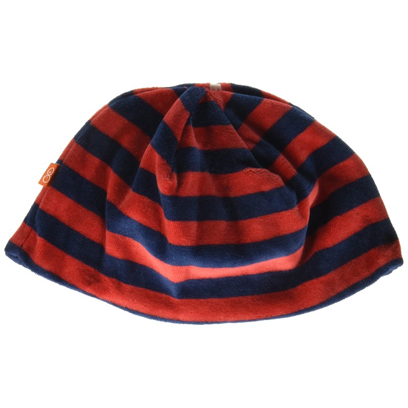Magnífico sombrero de terciopelo para bebés y niñas, Rojo/azul marino,