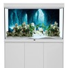 AWERT 48x24 inches Rock Cave Aquarium Background Rock Pillar Terrarium