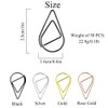 100 Pieces Metal Paper Clips Colorful Paperclips Drop-Shaped Paper Folder