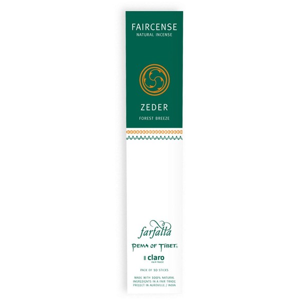 farfalla Faircense Incense Sticks - Cedar / Forest Breeze, 10