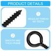 Aovchei 1" Black Heavy Duty Eye Screws, 150 Pack |