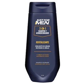 Just For Men Shampoo y Acondicionador 2 en 1 Revitalizante con Aceite de Argán 295mL