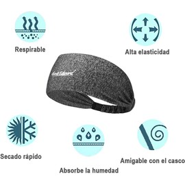 Scott Edward Diademas Deportivas para La Cabeza, 4PCS Banda para Cabello Hombre, Diademas de Cabello Absorbe El Sudor, Transpirable, Antideslizante, para Correr, Baloncesto, Fútbol, Tenis, Yoga