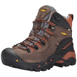 KEEN Utility Men's Pittsburgh 6" Soft Toe Waterproof Work Boot, Cascade Brown/Bombay Brown, 11 Medium US