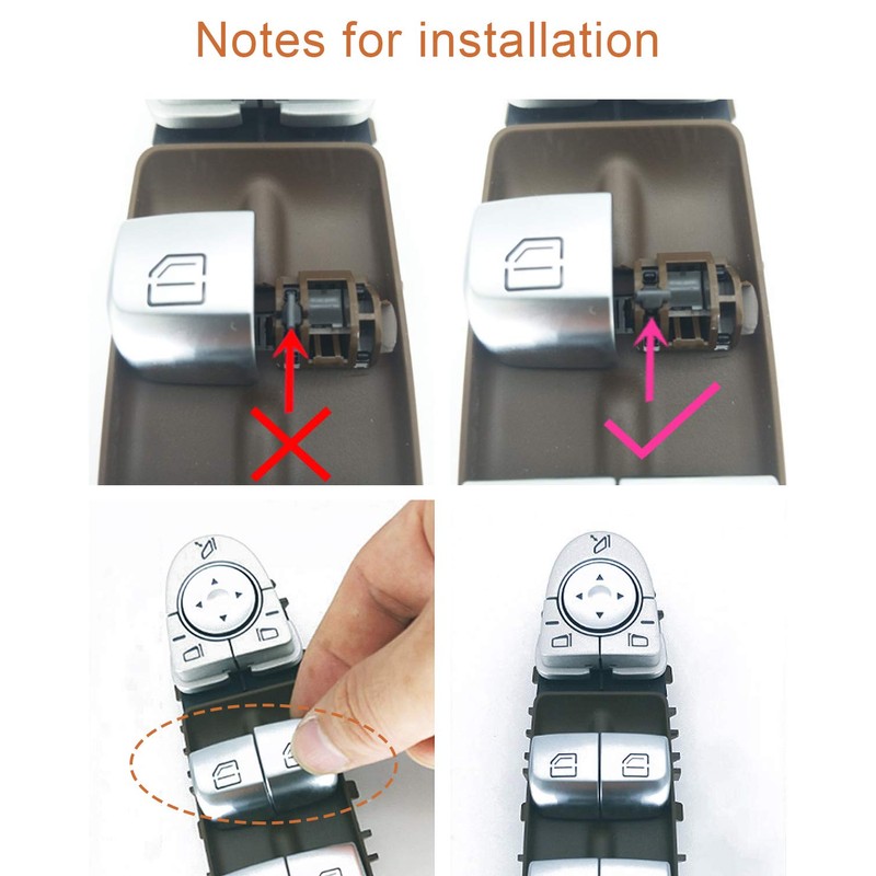 TTCR-II Interior Window Glass Lift Switch Button for Mercedes C