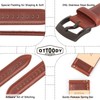 Ottoody Leather Watch Straps, 18 mm, 20 mm, 21 mm,