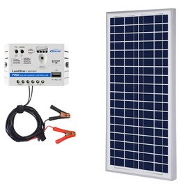 ACOPOWER 35W 5A 12V Solar Charge Kit, 35Watts Polycrystalline Solar Panel & 5A Charge Controller for RV, Boats, Camping; w USB 5V Output as Phone Charger (35W 5A Kit)