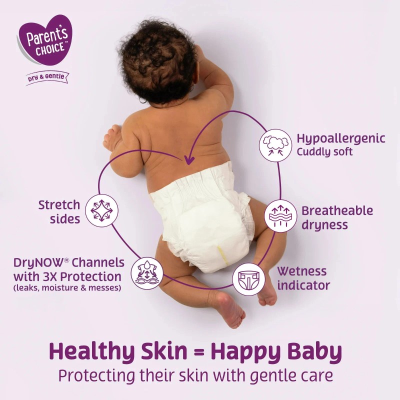 Parent's Choice Parent’s Choice Dry & Gentle Baby Diapers Size