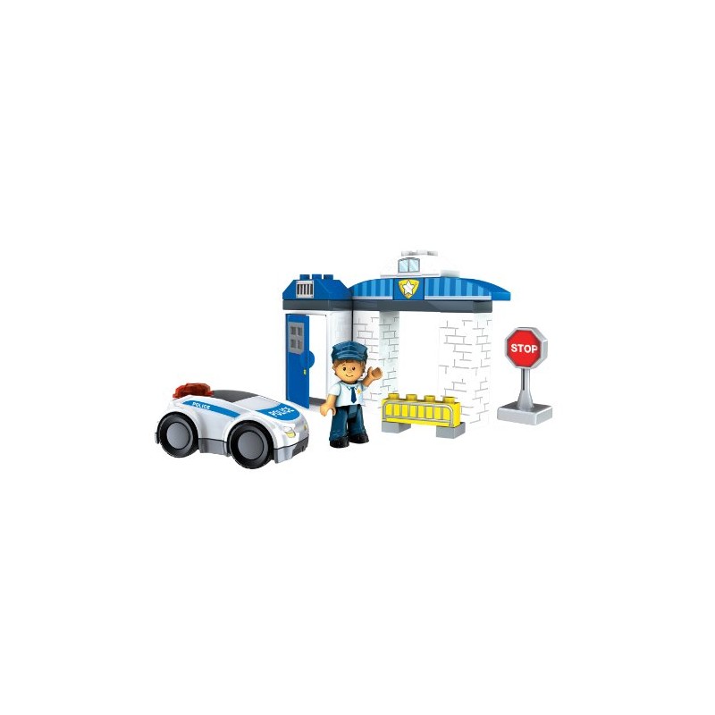 Mega Bloks Blok Town Police Patrol Buildable Playset