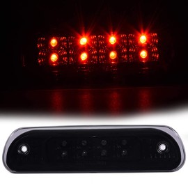 GRAND ORANGE Front Rear LED Third 3rd Tail Brake Light Replacement For Jeep Grand Cherokee 1999 2000 2001 2002 2003 2004 Center High Mount Stop Lamp Smoke Lens