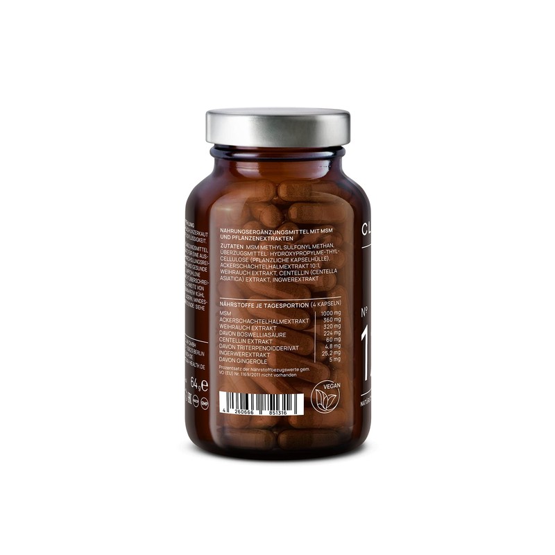 N°12 Anti-Flame Frankincense Horsetail MSM Capsules High Dose with Gotu