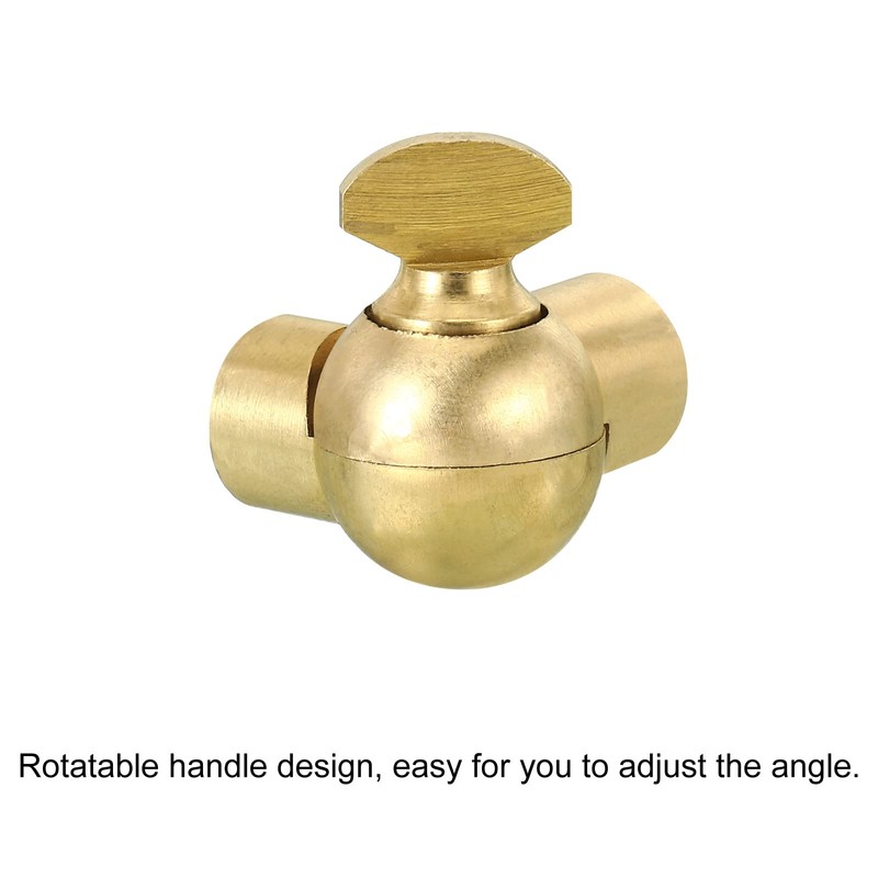 PATIKIL M10 Sloped Ceiling Adapter, Rotatable Swivel Hanging Angled Brass