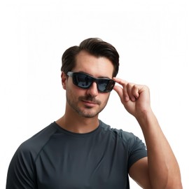 YOARDAH Italy Made Polarized Sunglasses with Corning Glass Lenses, Stylish & Scratch-Resistant for Exercise & Daily Use (Mercury)