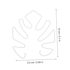 BESPORTBLE 4pcs Monstera Plant Support Frame Metal Plant Stakes Leaf Design Holder Stable Stem Support for Healthy Growth