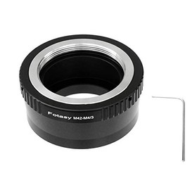 Fotasy Adjustable M42 Lens to M43 Adapter, 42mm screw Mount to MFT, fits Olympus E-PL8 E-PL9 E-M1 E-M5 E-M10 I II III E-PM2 E-PM1 Pen-F E-M1X/ Panasonic G7 G9 GF8 GH5 GX7 GX8 GX9 GX85 GX80 G90 G91